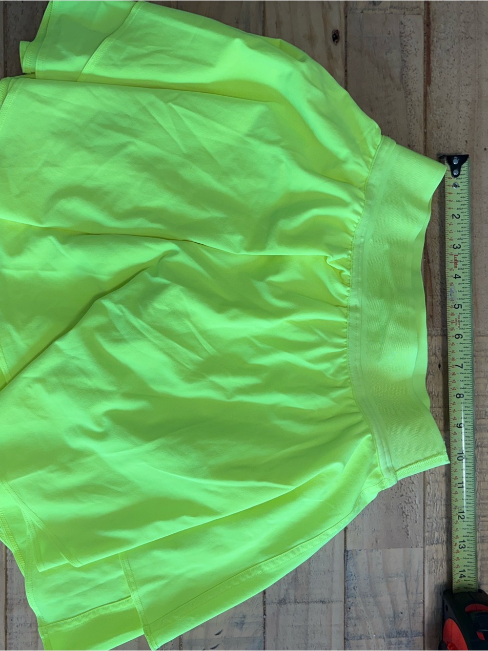 lululemon athletica Neon Yellow Athletic Shorts